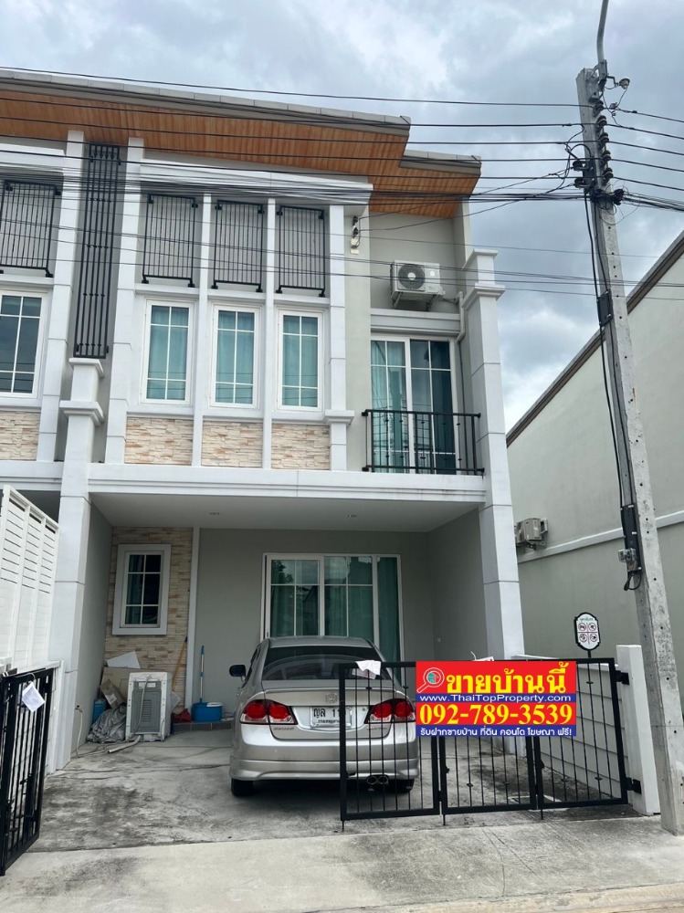 For SaleTownhouseNawamin, Ramindra : Promotion to cut off sales! 2.99 million left, get Golden Town Ramintra-Wongwaen, townhome, corner house, garden view