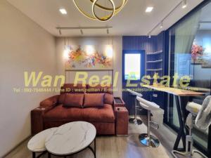 For RentCondoRattanathibet, Sanambinna : Condo for rent, Politan Rive, 18th floor, corner room, beautifully decorated. Complete river view. Ready to move in.