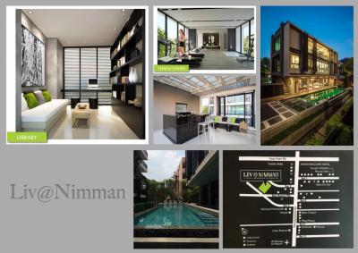 For SaleCondoChiang Mai : Special unit for sale, Condo Liv@Nimman, Duplex room type, 93.61 sq m., with rooftop view of Doi Suthep.