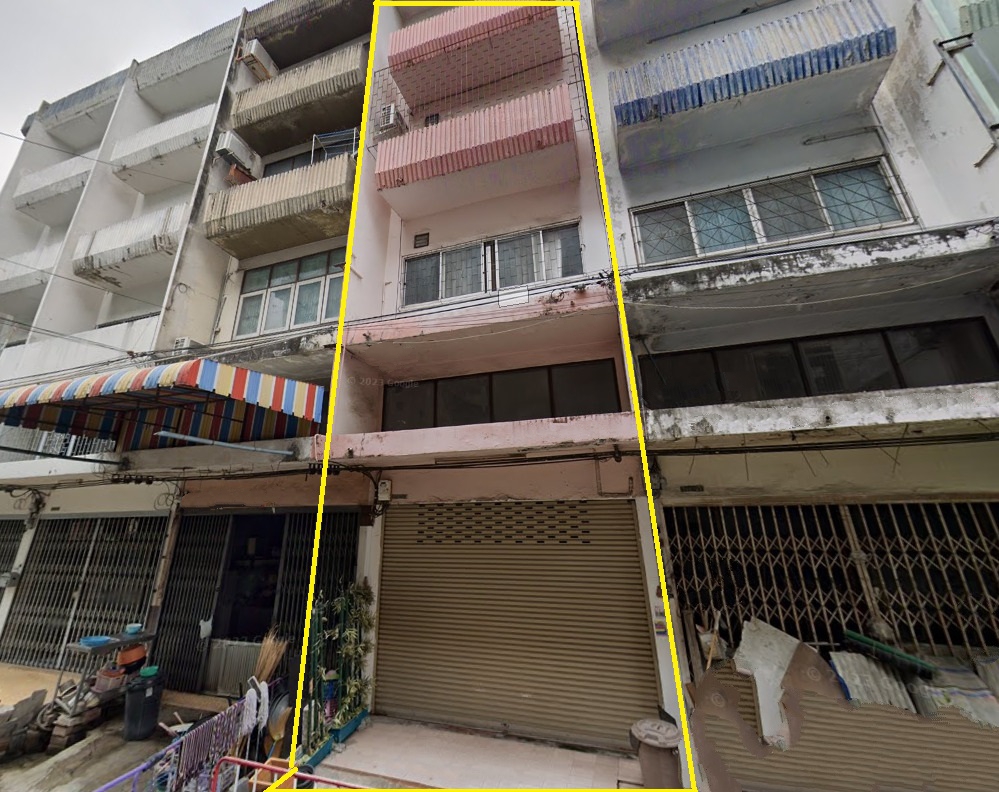 For SaleShophousePinklao, Charansanitwong : For sale with tenant, 4-story commercial building, Soi Charansanitwong 28/7 : 14 sq.wa., 181 sq.m., Near MRT Fai Chai 350 m.