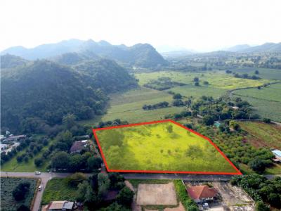 For SaleLandPak Chong KhaoYai : Land for sale in Khao Yai, Nong Nam Daeng Subdistrict, Pak Chong District, 9 rai, overlooking the most beautiful mountain range.
