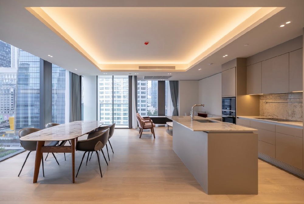 For RentCondoWitthayu, Chidlom, Langsuan, Ploenchit : Tonson One Residence : ( Fl. 12 ) /  A 2-bedroom condominium near BTS Chidlom, fully furnished and ready for immediate occupancy.
