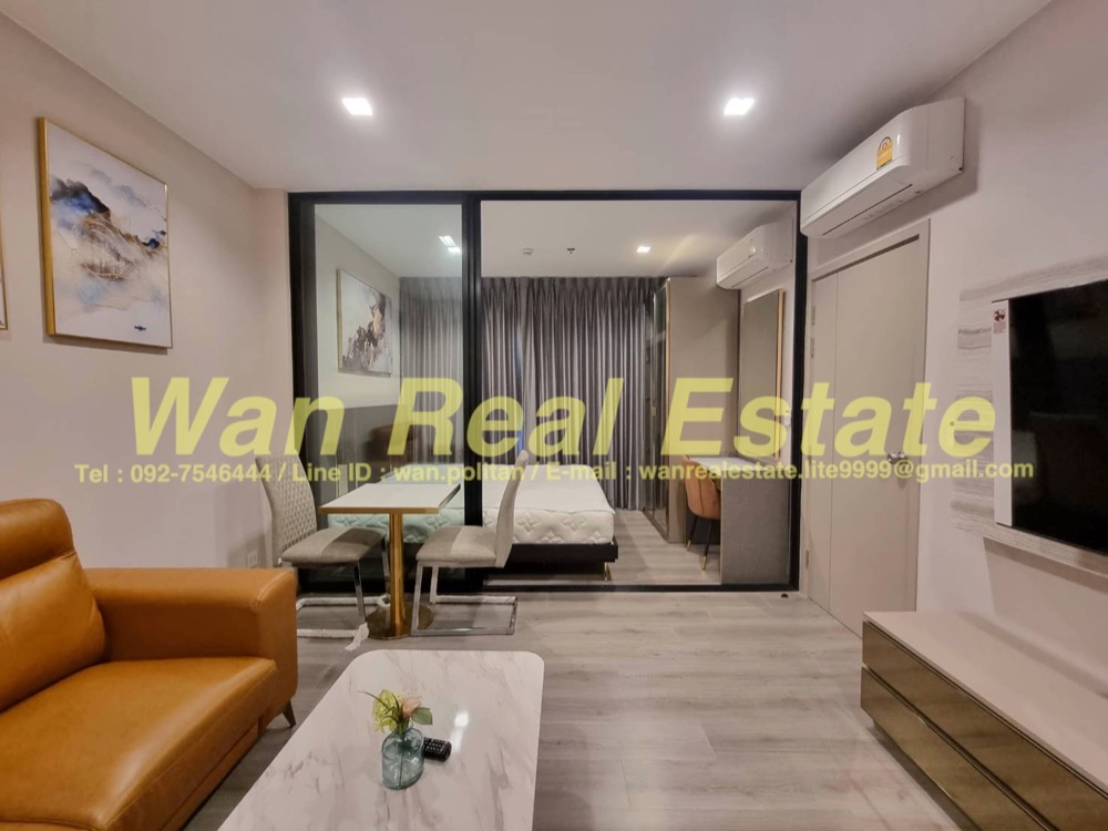 For RentCondoRattanathibet, Sanambinna : For rent, politan rive, 15th floor, size 31 sq m, river view, garden, beautifully decorated, complete, ready to move in.