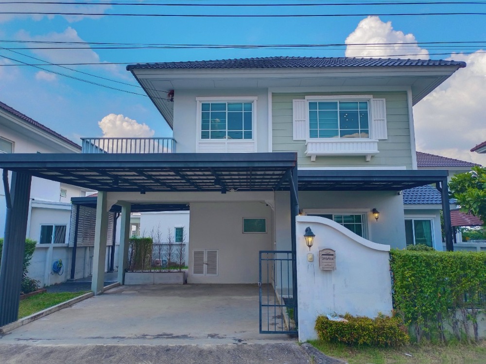 For SaleHouseMin Buri, Romklao : BB168 Selling at cost, detached house, Perfect Park Suvarnabhumi 4, Soi Romklao 6/1, Romklao Road.