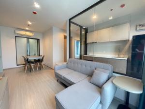 For RentCondoThaphra, Talat Phlu, Wutthakat : Life Sathorn Sierra, large room, 2 bedrooms, corner room, fully furnished, available and ready for rent!