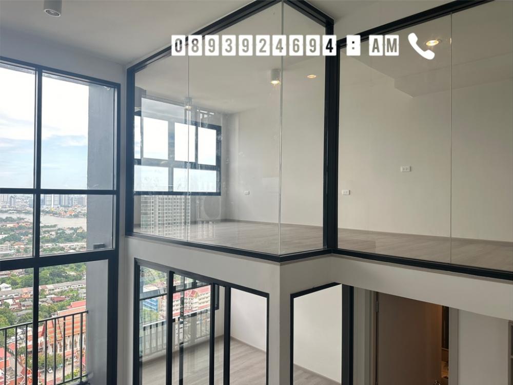 For SaleCondoPinklao, Charansanitwong : Hot deal special price ‼️ only 4,150,000 baht from 5.xx million baht near MRT + river 🚆🌊2-story room, 2 bedrooms, comes with glass room dividers in both rooms, river view, 36th floor, soak up the Chao Phraya River view atmosphere at a price that everyone 