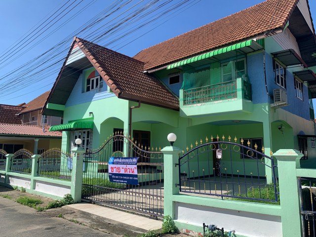 For SaleHouseRayong : For sale or rent, single house, area 77.9 sq m. Ramnut 14 project, very large house, comes with furniture. Next to Sukhumvit Road Near tourist attractions, work places, Ban Chang Subdistrict, Rayong Province