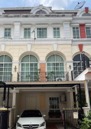 For RentTownhouseRamkhamhaeng, Hua Mak : Townhome for rent, City Park Hua Mak 23, 3 floors, 3 bedrooms, 4 bathrooms, size 22 sq m.