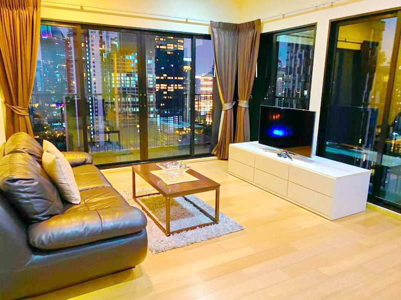 For RentCondoSukhumvit, Asoke, Thonglor : 4071😊 For RENT 2 bedrooms for rent🚄BTS Ekamai 200 m.🏢Noble Reveal Ekamai🔔Area: 88.52 sq m.💲Rent: 60,000฿📞O99-5919653,065-9423251✅LineID :@sureresidence