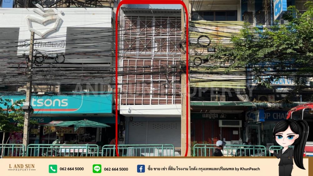 For SaleShophouseSathorn, Narathiwat : ✨3-story commercial building for sale, location in Chan Road, Sathorn, newly renovated, ready to do business immediately✨