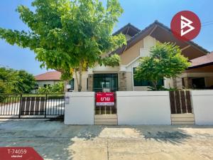 For SaleHousePattaya, Bangsaen, Chonburi : Single house for sale Saenmanee Village, 8 old houses, Phan Thong, Chonburi