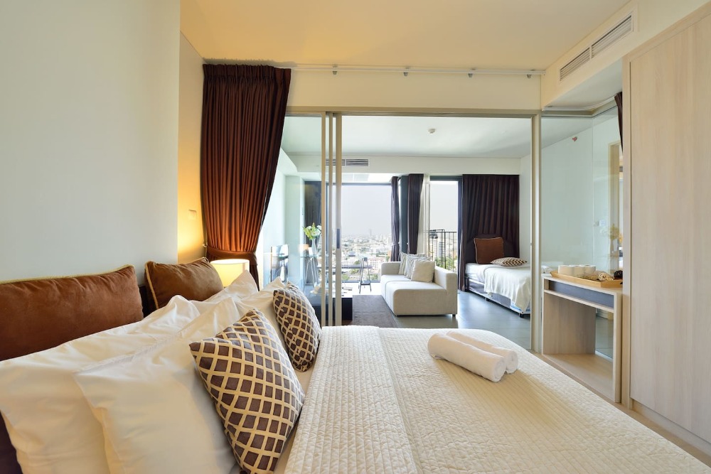 ให้เช่าคอนโดอารีย์ อนุสาวรีย์ : Condo for Rent Siamese Ratchakru 2 Bedrooms 2 Bathrooms 24 Floor 62 Sq.M. Fully furnished