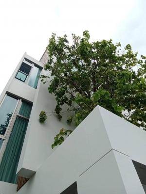 For SaleHousePattanakan, Srinakarin : For sale or rent VIVE Rama 9, 3-story detached house, new design, Modern Japanese style, on Krungthep Kreetha Road (H23106)