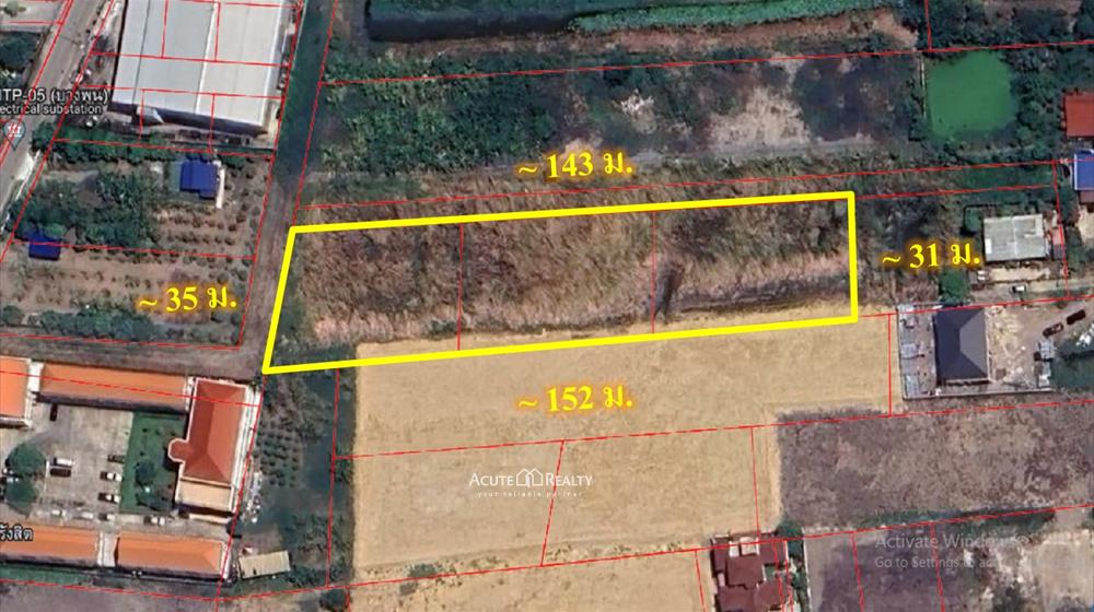 For SaleLandPathum Thani,Rangsit, Thammasat : Land for sale, Soi Wat Prem Pracha, good price, suitable for low light