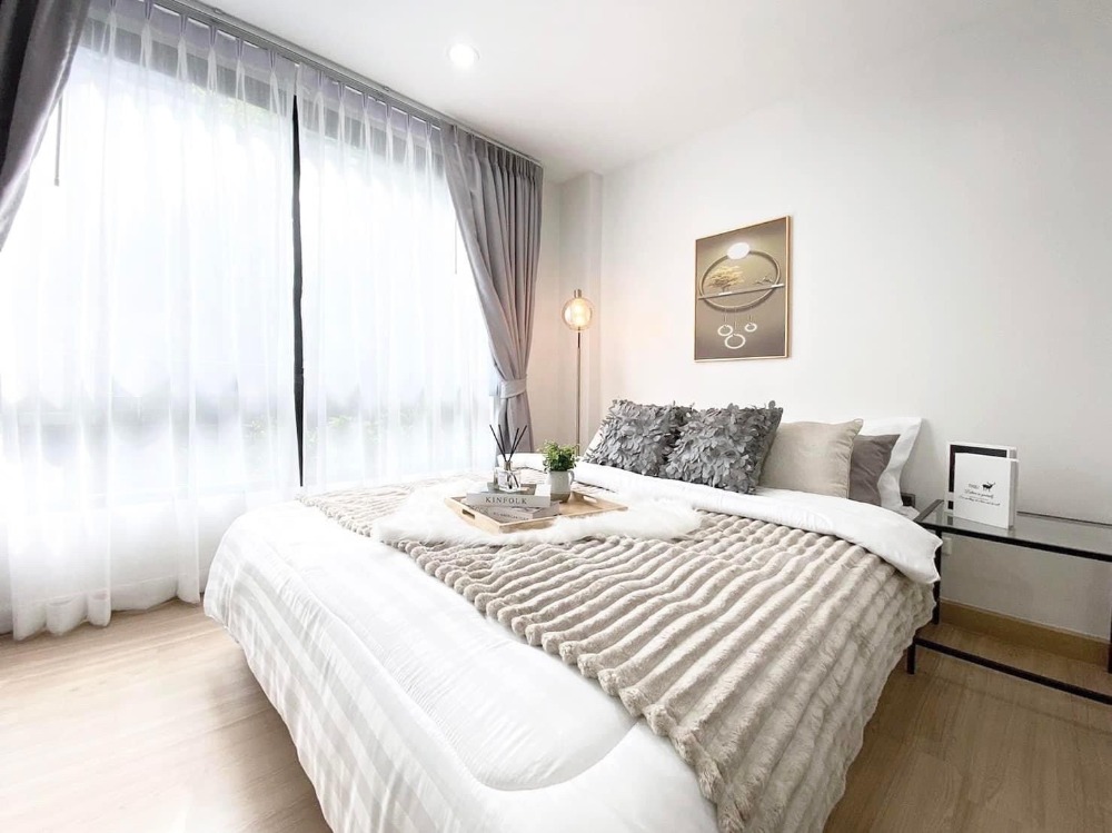 For SaleCondoBangna, Bearing, Lasalle : Why rent when the monthly installments are the same? The Niche Mono Bangna, large room, installment only 7,xxx per month.