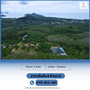 For SaleLandKrabi : Land for sale with sea view, Klong Muang Beach, near Ao Nang sea, Mueang District, Krabi Province.