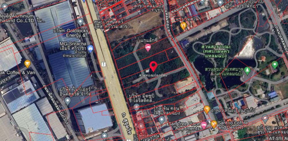 For SaleLandSriracha Laem Chabang Ban Bueng : Land for sale, 5 rai, Thung Sukla, Laem Chabang, Sriracha, Chonburi, owner sells it himself.