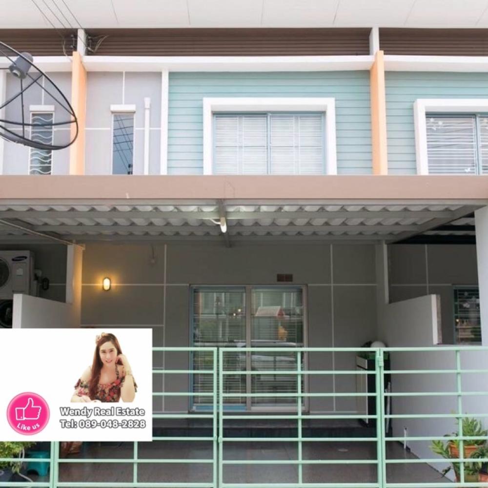For SaleTownhousePattaya, Bangsaen, Chonburi : Beautiful 2-story townhouse for sale, Life Town Home project, Bang Saen, Huai Kapi, Chonburi Province, ready to move in. Selling below market price