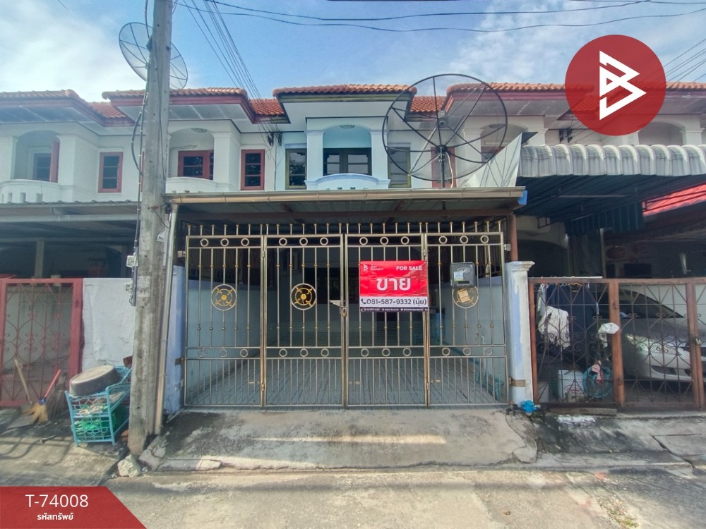 For SaleTownhouseSamut Songkhram : 2-story townhouse for sale, area 20.2 square meters, Mae Klong, Samut Songkhram