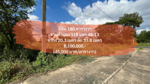 ขายที่ดินเสรีไทย-นิด้า : [27 พฤศจิกายน 2023] ที่ดิน 180 ตารางวา รามคำแหง 118 แยก 48-13, กว้าง 20.3 เมตร ลึก 33.8 เมตร, เพียง 45,000 บาท/ตารางวา