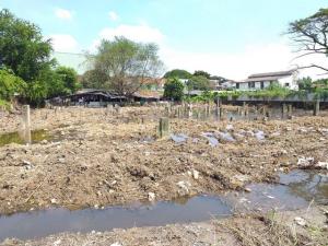 For SaleLandPattanakan, Srinakarin : LS257 Land for sale, 1 rai, Soi Krungthep Kreetha 18, near Wellington International School. Convenient travel near the motorway.