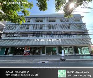 For RentRetailRama9, Petchburi, RCA : Business space for rent, 1st floor + mezzanine, Soi Rama 9, beautiful building, high ceilings, parking for 30 cars, suitable for office / showroom / clinic / spa / animal treatment / Gym Yoga Pilates / modeling teaching.
