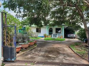 For SaleHouseKorat Nakhon Ratchasima : 2 houses for sale, land 200 sq m., near Mueang Kong District, Korat, next to black road, able to trade.