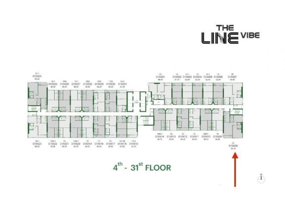 ขายดาวน์คอนโดลาดพร้าว เซ็นทรัลลาดพร้าว : 🔥ขายดาวน์🔥THE LINE VIBE (เดอะ ไลน์ ไวบ์)