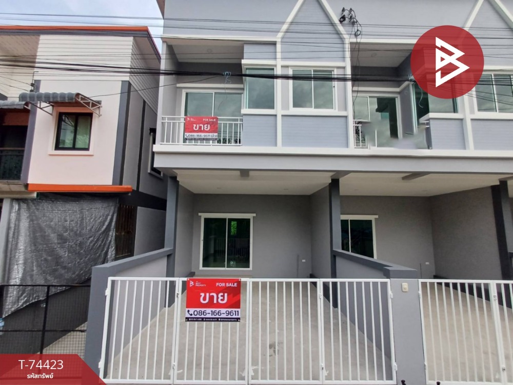 For SaleTownhouseSamut Songkhram : Townhouse for sale Suan Kaew Village, Lat Yai, Samut Songkhram