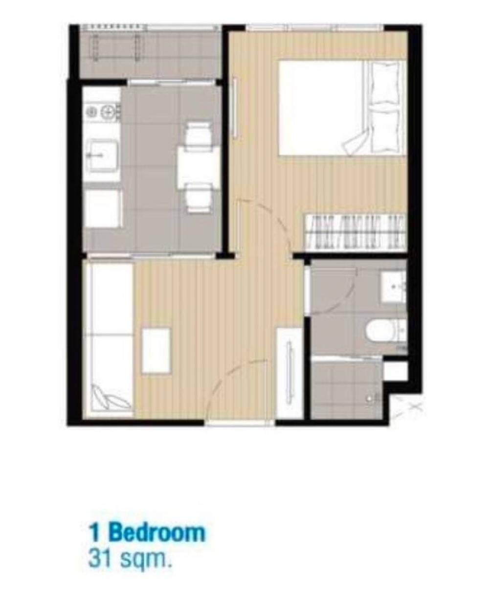For SaleCondoPinklao, Charansanitwong : 💥💥🌇Sale💥💥 Original empty room from the project, swimming pool view, 7th floor 📲 0616395225