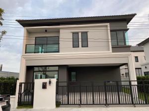 For RentHouseNawamin, Ramindra : Y4161123 2-story detached house for rent, Grand Britania Wongwaen - Ramintra (Grand Britania Wongwaen-Ramindra), 4 bedrooms, 3 bathrooms, 52.2 sq m, beautifully decorated, air conditioned, fully furnished.