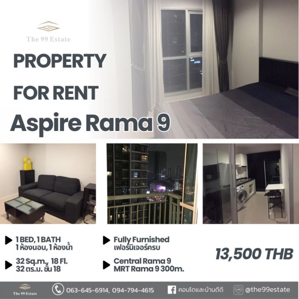 For RentCondoRama9, Petchburi, RCA : 📣Condo For Rent 🏢 Aspire Rama 9 ✨MRT Rama9 💖