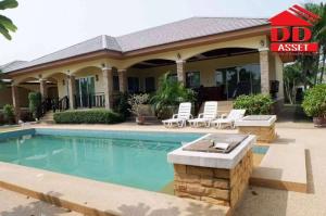 For SaleHouseCha-am Phetchaburi : House for sale, Villa, Cha-am, Phetchaburi, detached house style. With swimming pool, near Cha-am Beach, code H8010