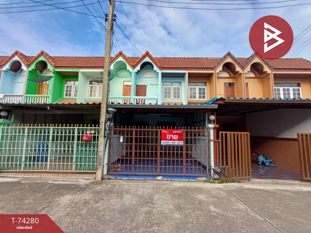 For SaleTownhouseSamut Songkhram : 2-story townhouse for sale, area 20 square meters, Mae Klong, Samut Songkhram