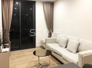 For RentCondoSukhumvit, Asoke, Thonglor : 🔥39K🔥 Corner Room 2 Beds with Bathtub Super High Fl. 35+ River View Good Location Close to BTS Thong Lo at OKA HAUS Sukhumvit 36 Condo / For Rent