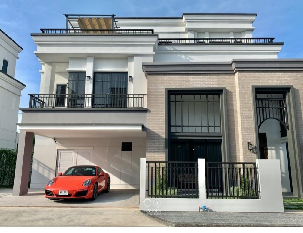 For SaleHouseNawamin, Ramindra : Baan Nara, a luxurious detached house.  Ring Road - Ramintra  Ready-to-move-in detached house from Navarang Asset that comes with the concept of Flexible Area. Rooms can be customized according to use. Price starts at 15.9 million*last 2 houses left. Sale