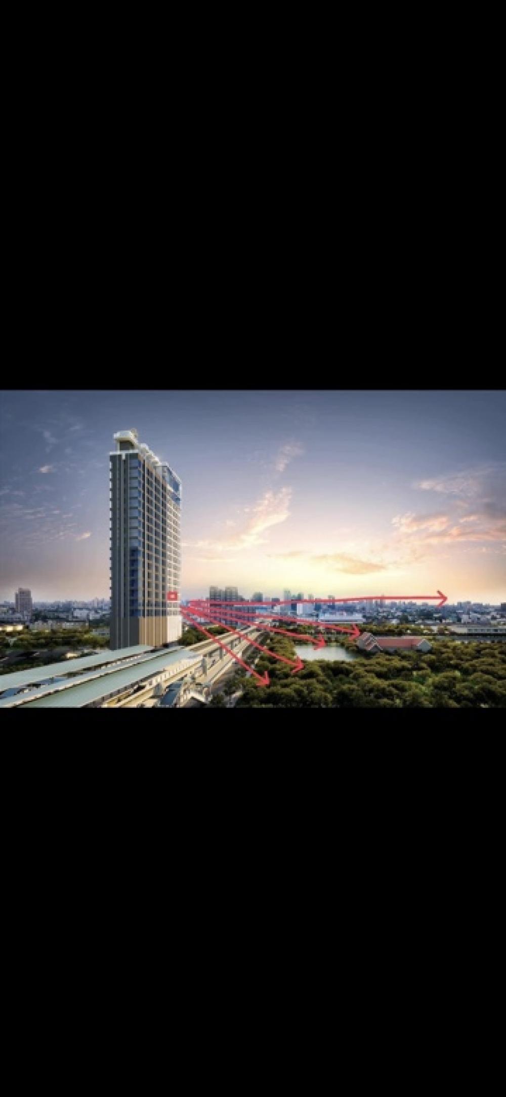 Sale DownCondoKasetsart, Ratchayothin : (Owner post) Selling down payment on Duo space room, 10th floor, Kasetsart University view.