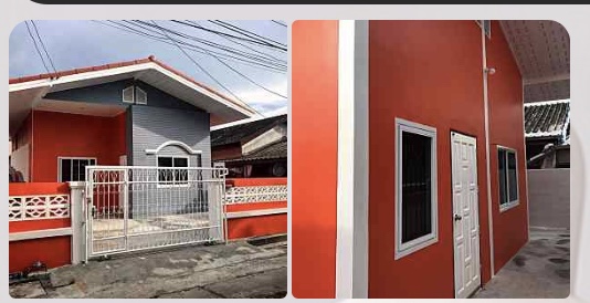 ให้เช่าบ้านมีนบุรี-ร่มเกล้า : มบ. เคหะธานี4 ปากซอยมีสถานีรถไฟฟ้าสายสีส้ม สถานีราษฎร์พัฒนา ซ.มิสทีน ถนนรามคำแหง สะพานสูง  บ้านเดี่ยว 40ตรว.
