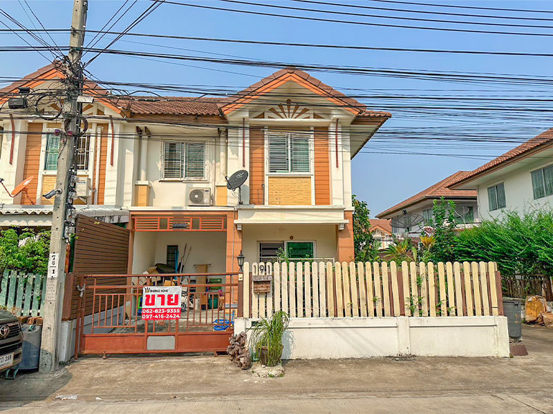 For SaleTownhouseRathburana, Suksawat : Corner townhome for sale, Pruksa Ville 17, Phutthabucha 36, ​​price 2.69 million.