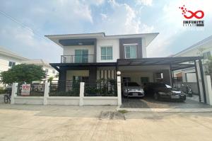 For SaleHouseRama5, Ratchapruek, Bangkruai : 2-story detached house for sale, Lanceo Crib Pinklao-Wongwaen. (Wat Som Kliang)