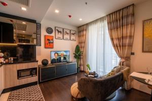 For SaleCondoRatchathewi,Phayathai : For sale with tenant, very beautiful room, The Line Ratchathewi, 1 bedroom, high floor.