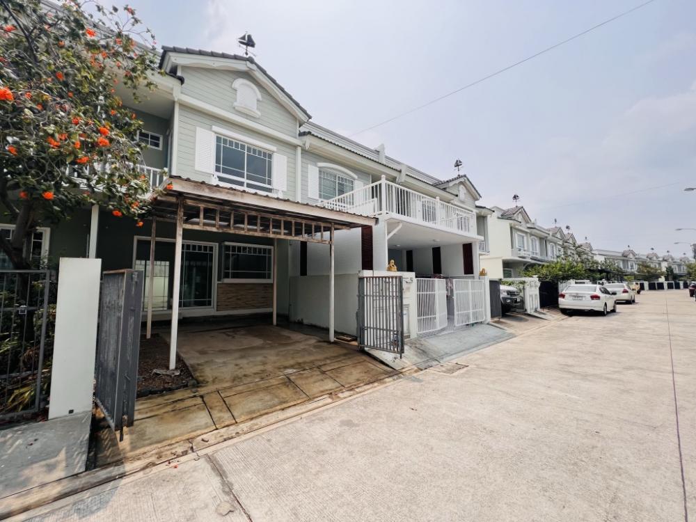 For RentHouseSamut Prakan,Samrong : 🚩For rent 9,500 new townhouse, Villagio Bangna Village, resort style.