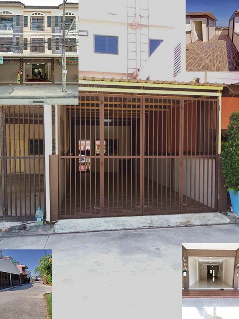 For RentShophousePattaya, Bangsaen, Chonburi : Amata Nakorn Phase3 3Stories 3Bed 3Bath For Rent The Cheapest Commercial Building Napa R