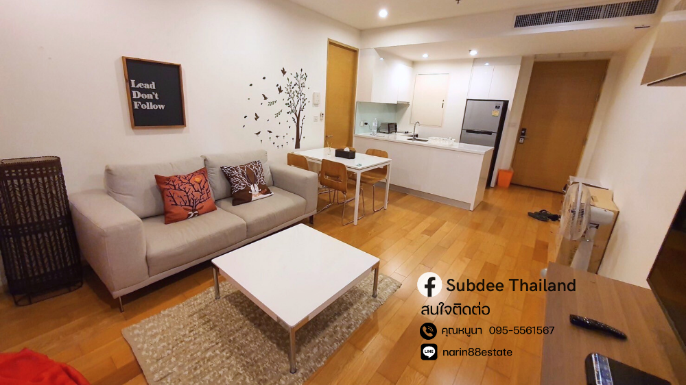 For RentCondoSathorn, Narathiwat : Condo for rent, The Breeze Narathiwat, 1 bedroom, 1 bathroom, 49 sq m., beautiful room, good view, fully furnished, ready to move in.