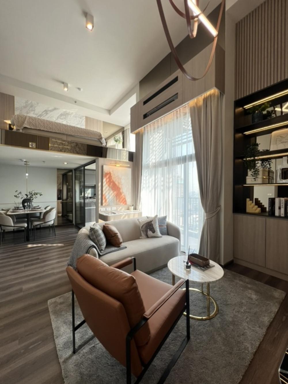For SaleCondoRama9, Petchburi, RCA : Beautifully decorated room, ready to move in, first hand from the project, 2 bedrooms, 78.37 sq m. Condo Ideo Rama9 Asoke, near MRT Rama 9.