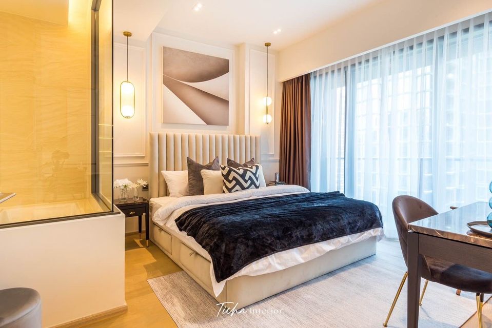 ให้เช่าคอนโดสุขุมวิท อโศก ทองหล่อ : The Strand Thonglor⭐Luxury Condo 54 Sqm.⭐1 Bedroom⭐BTS Thonglor