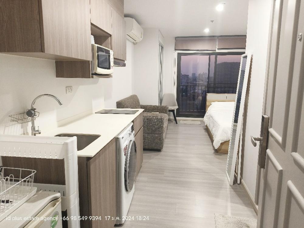 For RentCondoPinklao, Charansanitwong : The Parkland Charan - Pinklao Condo for rent : Studio room for 24. 5sqm. on 10th floor C building.with fully furnished and electrical appliances.Next to MRT Bangyikhan.Rental only for 9,500 / m.