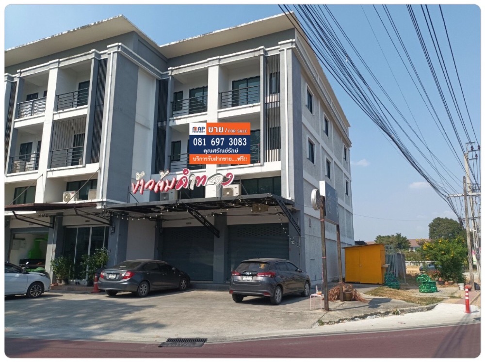 For SaleShophouseNonthaburi, Bang Yai, Bangbuathong : For sale, 3-story commercial building on the roadside, quality location, commercial location, Bang Yai, Nonthaburi.