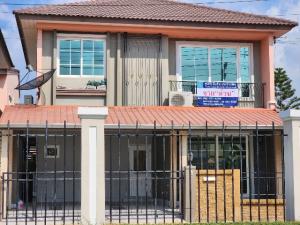 For SaleHouseRama 2, Bang Khun Thian : Golden Neo 2 semi-detached house, Rama 2, area 35 sq m, Italian style house. The entrance to the alley will be Rama 2 Road, which is the main road, allowing many routes to travel. Near Central Rama 2, Mueang Samut Sakhon District, Samut Sakhon Province