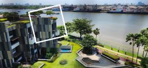 For RentCondoRama3 (Riverside),Satupadit : The Pano Riverfront 3bed 4bath 453sqm. with private pool 230,000/mth Am: 0656199198